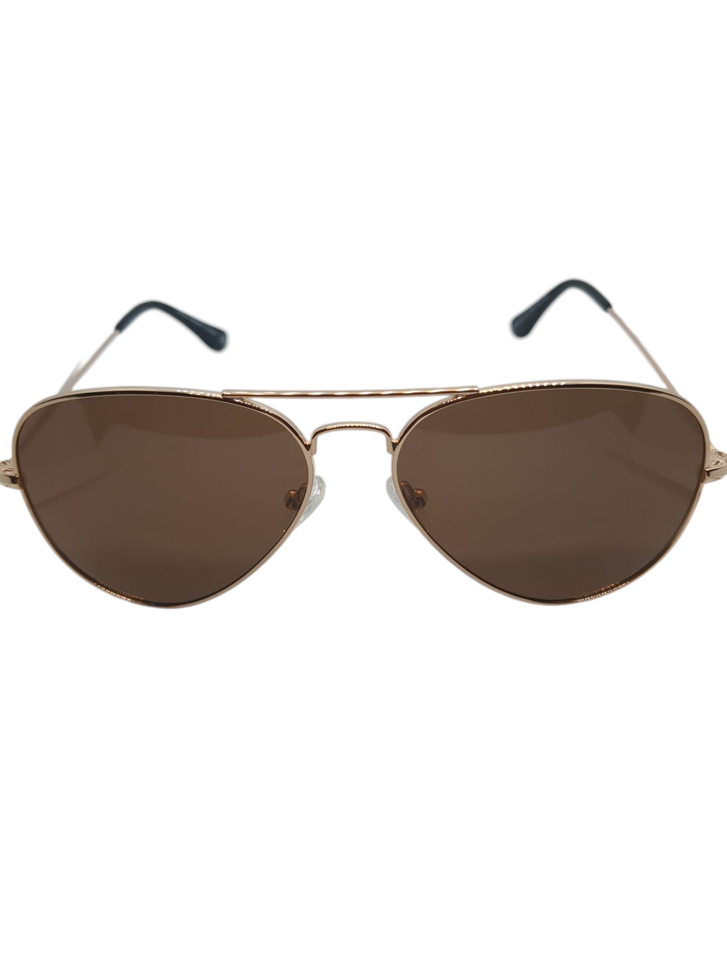 LaVish Light Gold Aviator Sunglasses